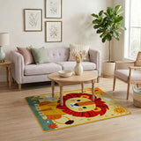 Adorable Lion ABC Alphabet Kids Area Rug