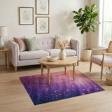 Starry Nebula Glitter Area Rug