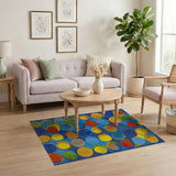 Vibrant Multi-Color Overlapping Circles Rug