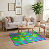 Vibrant Multi-Color Geometric No. 2 Area Rug