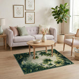 Lush Palm Grove Area Rug