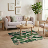 Whimsical Potted Cactus Garden Area Rug