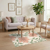 Pink Floral Vintage No. 7 Area Rug