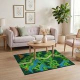 Dinosaur Forest Adventure Path Kids Rug