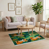 Playful Jungle Tiger Cubs Area Rug