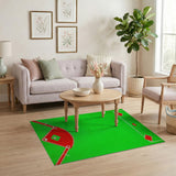 Retro Baseball Field Area Rug
