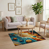 Cosmic Nebula Planets Area Rug