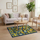 Vibrant Multi-Color ABC Alphabet Kids Area Rug