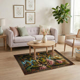 Persian Garden Cherry Blossom Peacock Rug