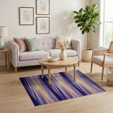 Purple Ocean Sunset Coastal Area Rug