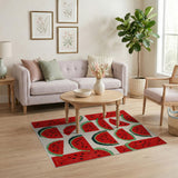 Fruit Pattern Watermelon Slices Fruit Pattern Area Rug
