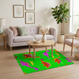 Playful Dinosaur Cartoon Kids Area Rug