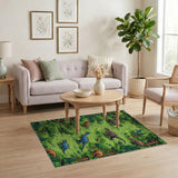 Multi-color and Patterns Dinosaur Forest Adventure Area Rug