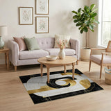 Gold Arch Geometric Area Rug