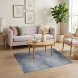 Ethereal Clouds Grey Abstract Area Rug