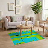 Vibrant Highway Geometric Area Rug
