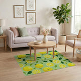 Sunny Lemon Slice Area Rug