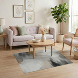 Abstract Beige Grey Neutral Area Rug