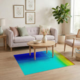 Multi-color and Patterns Rainbow Halftone Gradient Area Rug