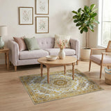 Opulent Gold Mandala Persian Area Rug