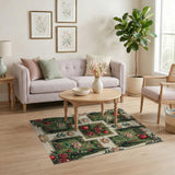 Persian Pomegranate Garden Lotus Area Rug