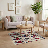 Nutcracker Toy Soldiers Cartoon Pattern Rug