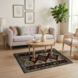 Bold Southwestern Diamond Geometric Area Rug