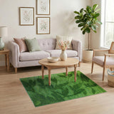 Green Leaf Shadow Area Rug