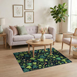 Lush Ivy Vine Floral Area Rug