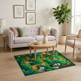 Cute Jungle Animals Kids Cartoon Rug