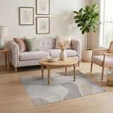 Fluid Beige Neutral Abstract Area Rug