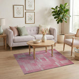 Pink Patchwork Plaid Area Rug