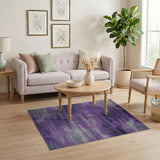 Purple Grey Abstract Area Rug