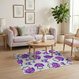 Adorable Pink Cartoon Puppy Area Rug