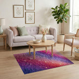 Sparkling Galaxy Stars Shag Rug