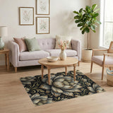 Vintage Distressed Lotus Blossom Rug