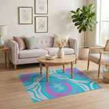 Abstract Area Multi-color and Patterns Vibrant Swirl Multi-Color Abstract Area Rug