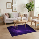 Purple Nebula Galaxy Area Rug