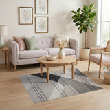 Modern Grey Geometric No. 2 Area Rug