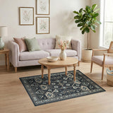 Hypnotic Evil Eye Tribal Area Rug