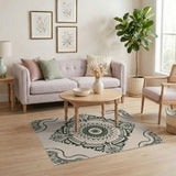 Traditional Persian Ornate Persian Mandala Area Rug