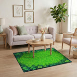 Green Lush Shamrock Clover Area Rug