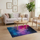 Vibrant Galaxy Nebula Area Rug