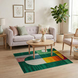 Vibrant Geometric Multi-Color No. 3 Area Rug