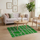 Retro Pixel City Highway Traffic Rug