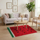 Fruit Pattern Multi-color and Patterns Watermelon Fruit Pattern Area Rug