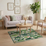 Whimsical Cactus Garden Area Rug