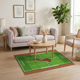Football Field Cleat Area Rug