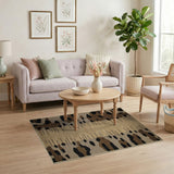 Modern Leopard Spot Woven Area Rug