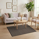 Rustic Farmhouse Brown Tan Plaid Checkered Area Rug